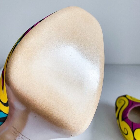 Nicolas Kirkwood Colourful Silk Satin Graffiti Heels 40 - Picture 10 of 12